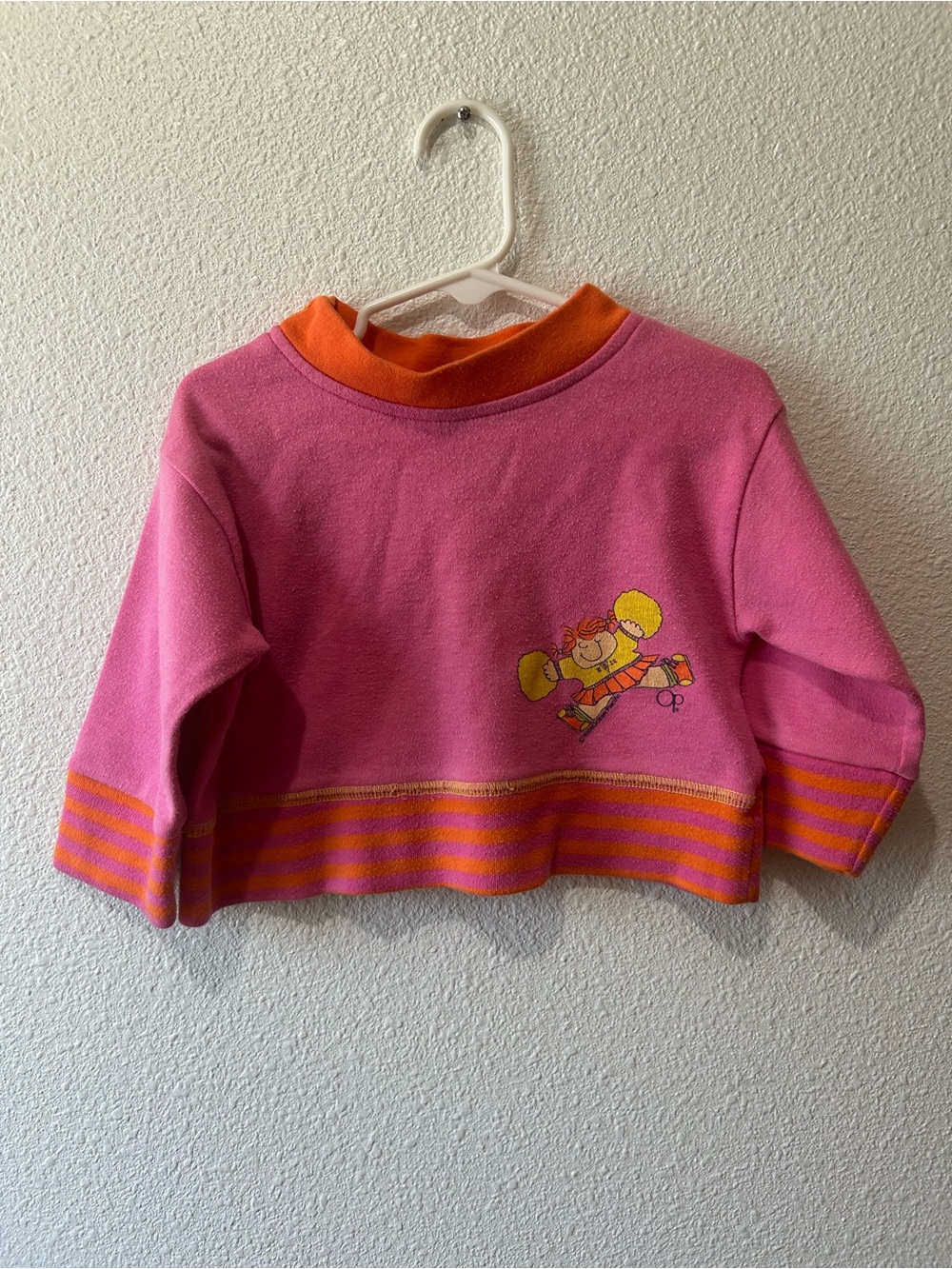 Vintage Pink and Orange Cheer Crewneck